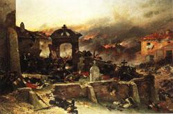 Alphonse de neuville The Cemetery at St.Privat China oil painting art